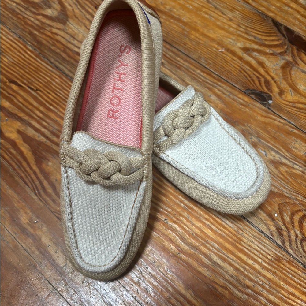 Rothy's Driver Cream and Tan